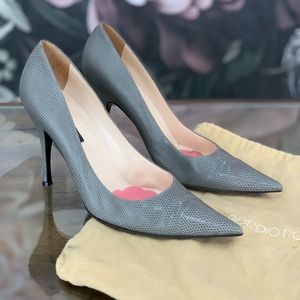 Vintage Sergio Rossi Lizard Pumps